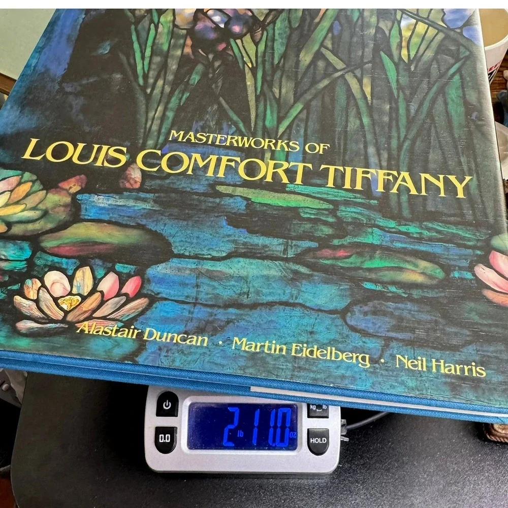 Masterworks of Louis Comfort Tiffany Hardcover Book '89 Art Nouveau Coffee Table